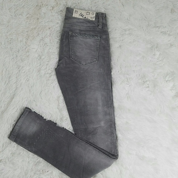 BLANK NYC WOMEN'S SKINNY CORDUROY PANTS JEANS GRAY - Picture 8 of 8